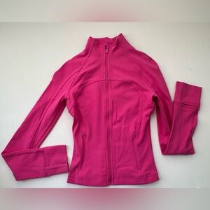 Excellent Lululemon Define Crop Jacket Size 2 | Hot Pink | Full Zip | Fitted